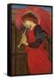 An Angel Playing a Flageolet-Edward Burne-Jones-Framed Stretched Canvas