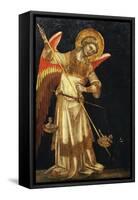 An Angel Protecting a Soul in the Balance from the Devil-Guariento Di Arpo-Framed Stretched Canvas
