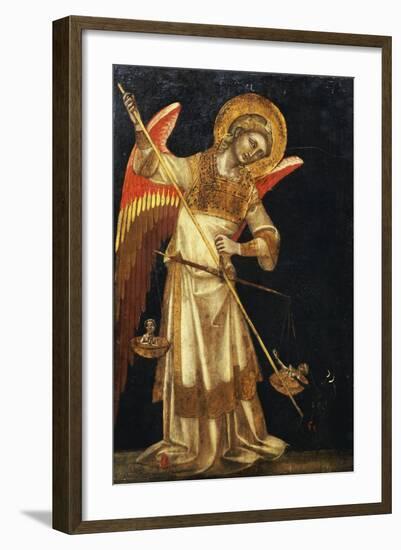 An Angel Protecting a Soul in the Balance from the Devil-Guariento Di Arpo-Framed Giclee Print