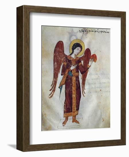 An Angel Speaking in a Dream to the Emperor, Miniature from Oracle of Leo the Wise-null-Framed Giclee Print