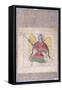 An Angel Wearing a Turban, Bearing a Staff, C.1370-80 (Gouache with Gold Paint on Paper)-null-Framed Stretched Canvas