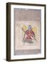 An Angel Wearing a Turban, Bearing a Staff, C.1370-80 (Gouache with Gold Paint on Paper)-null-Framed Giclee Print