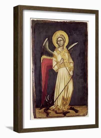 An Angel with a Demon on a Chain-Ridolfo di Arpo Guariento-Framed Giclee Print