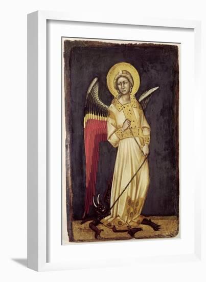 An Angel with a Demon on a Chain-Ridolfo di Arpo Guariento-Framed Giclee Print