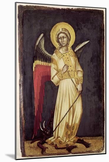 An Angel with a Demon on a Chain-Ridolfo di Arpo Guariento-Mounted Giclee Print