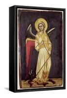 An Angel with a Demon on a Chain-Ridolfo di Arpo Guariento-Framed Stretched Canvas