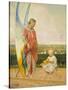 An Angel with a Shepherd Boy, 1903-Jacek Malczewski-Stretched Canvas