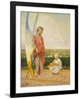 An Angel with a Shepherd Boy, 1903-Jacek Malczewski-Framed Giclee Print