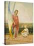 An Angel with a Shepherd Boy, 1903-Jacek Malczewski-Stretched Canvas