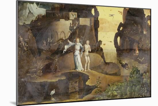 An Angel with a Soul at the Edge of Hell-Hieronymus Bosch-Mounted Giclee Print