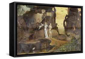 An Angel with a Soul at the Edge of Hell-Hieronymus Bosch-Framed Stretched Canvas