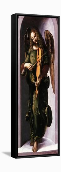 An Angel with a Vielle-Leonardo da Vinci-Framed Stretched Canvas