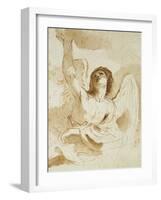 An Angel-Guercino-Framed Giclee Print