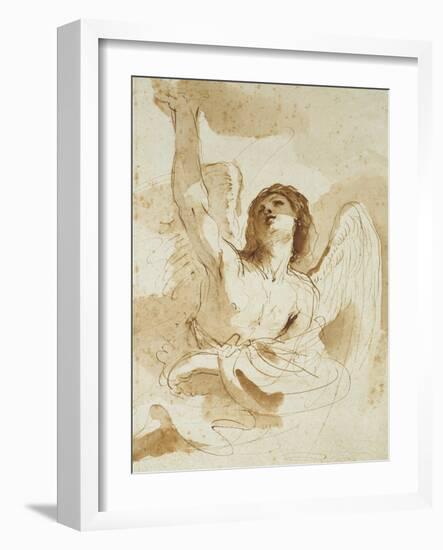 An Angel-Guercino-Framed Giclee Print