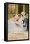 An Angelic Nurse Sits at the Side of a Patient's Bed and Reads to Him-null-Framed Stretched Canvas