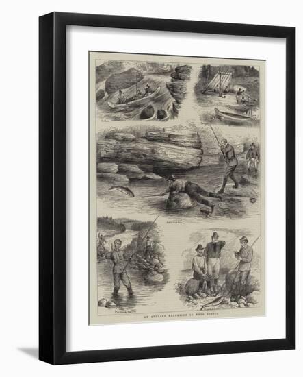 An Angling Excursion in Nova Scotia-null-Framed Giclee Print