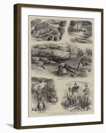 An Angling Excursion in Nova Scotia-null-Framed Giclee Print