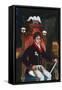 An Anglo Chinese Reverse Glass Painting of George Iv as Prince Regent-null-Framed Stretched Canvas