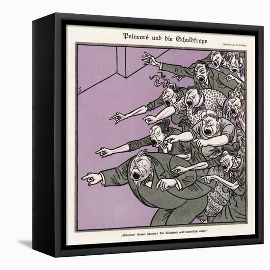 An Angry Crowd-F. Schilling-Framed Stretched Canvas