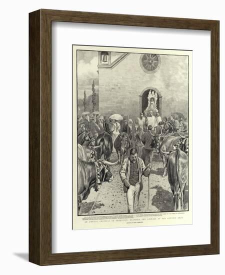 An Annual Festival in Teneriffe, Blessing the Animals at San Antonio Abad-John Charlton-Framed Giclee Print