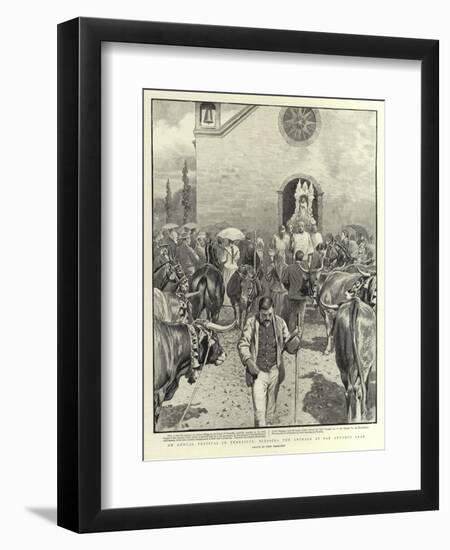 An Annual Festival in Teneriffe, Blessing the Animals at San Antonio Abad-John Charlton-Framed Giclee Print