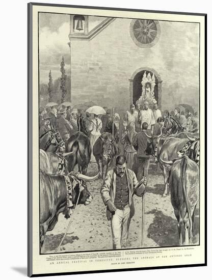 An Annual Festival in Teneriffe, Blessing the Animals at San Antonio Abad-John Charlton-Mounted Giclee Print