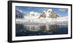 An Antarctic Bay Behind Danco Island, Antarctic Peninsula-null-Framed Photographic Print