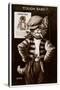 An Anthropomorphic Cat Smoking a Cigarette-null-Stretched Canvas