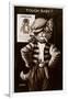 An Anthropomorphic Cat Smoking a Cigarette-null-Framed Giclee Print