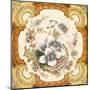 An Antique Victorian Wall or Fire Place Tile with Floral Design Within a Classical Cartouche, C1880-Chris_Elwell-Mounted Art Print