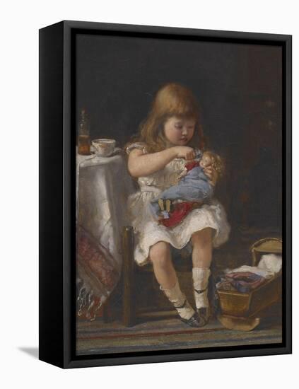 An Anxious Mother-Percival de Luce-Framed Stretched Canvas