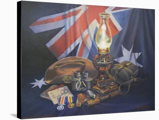 An Anzac Remembered-John Bradley-Stretched Canvas