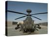 An Apache Helicopter at Camp Bastion, Afghanistan-Stocktrek Images-Stretched Canvas