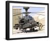 An Apache Helicopter at Camp Bastion, Afghanistan-Stocktrek Images-Framed Photographic Print