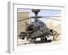 An Apache Helicopter at Camp Bastion, Afghanistan-Stocktrek Images-Framed Photographic Print