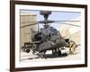 An Apache Helicopter at Camp Bastion, Afghanistan-Stocktrek Images-Framed Photographic Print