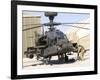 An Apache Helicopter at Camp Bastion, Afghanistan-Stocktrek Images-Framed Photographic Print