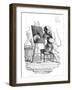 An Ape Painting an Ass, 1753-George Bickham-Framed Giclee Print