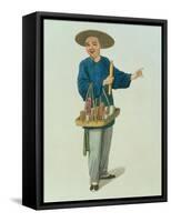 An Apothecary Plate 26 from "The Costume of China"-Major George Henry Mason-Framed Stretched Canvas