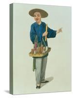 An Apothecary Plate 26 from "The Costume of China"-Major George Henry Mason-Stretched Canvas