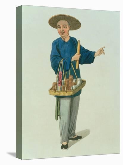 An Apothecary Plate 26 from "The Costume of China"-Major George Henry Mason-Stretched Canvas