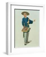 An Apothecary Plate 26 from "The Costume of China"-Major George Henry Mason-Framed Giclee Print