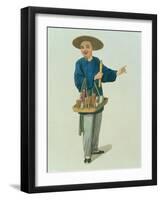 An Apothecary Plate 26 from "The Costume of China"-Major George Henry Mason-Framed Giclee Print