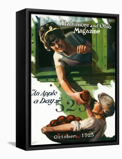 An Apple a Day 1925-Charles H. Dickson-Framed Stretched Canvas