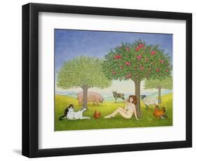 An Apple a Day, Triptych Part Three-Ditz-Framed Premium Giclee Print