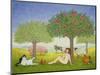 An Apple a Day, Triptych Part Three-Ditz-Mounted Premium Giclee Print