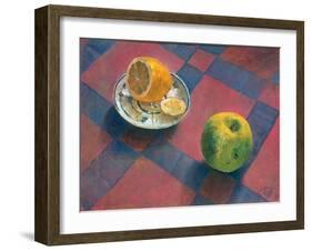 An Apple and a Lemon, 1930-Kosjma Ssergej Petroff-Wodkin-Framed Giclee Print