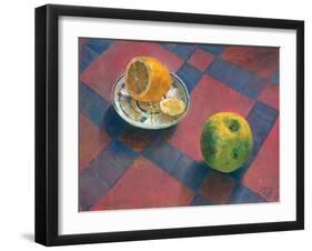 An Apple and a Lemon, 1930-Kosjma Ssergej Petroff-Wodkin-Framed Giclee Print