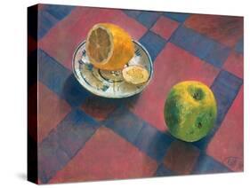 An Apple and a Lemon, 1930-Kosjma Ssergej Petroff-Wodkin-Stretched Canvas