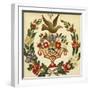 An Appliqued and Painted Cotton Album Quilt Square, Baltimore, 19th Century-null-Framed Giclee Print